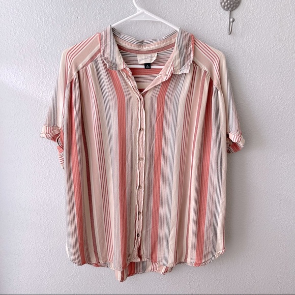 Button up Stripped Shirt - Picture 1 of 4